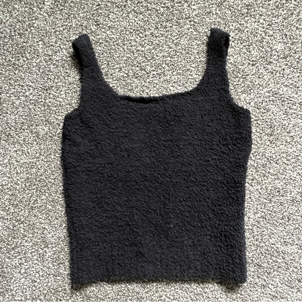 Skims NWOT Cozy Knit Tank Size‎ L/XL Color Onyx